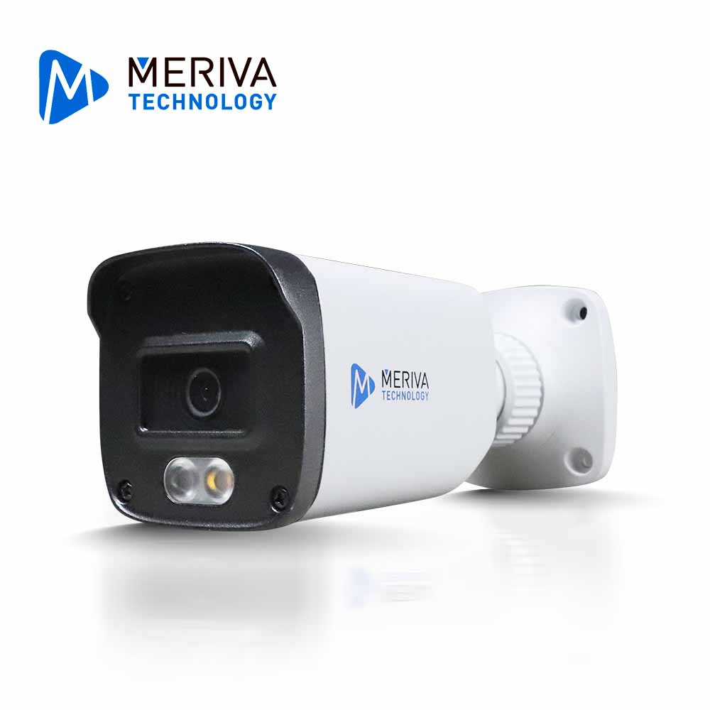 Imagen de CAMARA HD BULLET MERIVA TECHNOLOGY MDL-5202A / 5MP / AHD/TVI/CVI / 2.8MM / ILUMINACION DUAL (20 - 30M IR / 20M LUZ CALIDA) / IP67 / METALICA / 12 VCD / MICROFONO INTEGRADO / COC / AUDIO POR COAXIAL O UTP (SOLO POR TVI) /  IMAGEN A COLOR 24/7 / NO COMPATIBLE CON XVR UNIARCH Y UNV