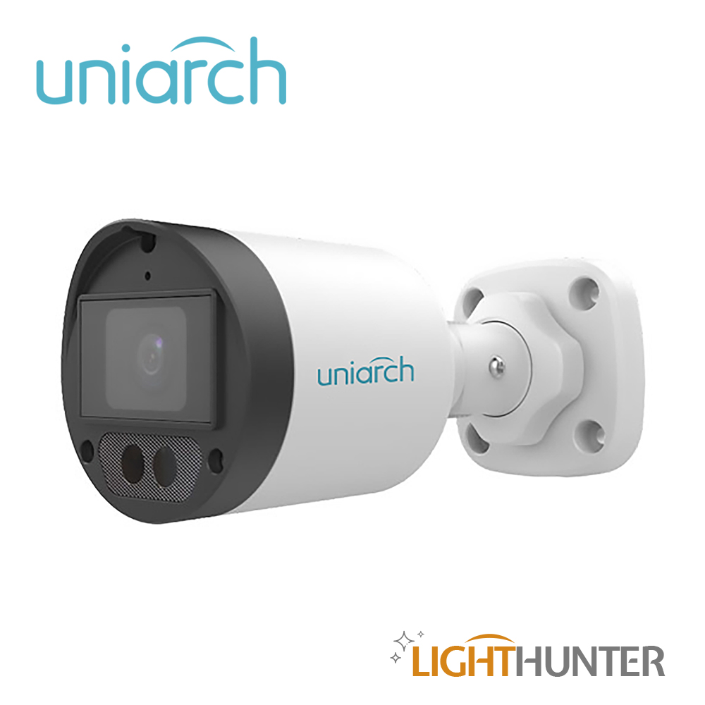 Imagen de CAMARA ANALOGICA LIGHTHUNTER BULLET UNIARCH UAC-B122-AF28LM / UAC-B122-AF28LM-H / 2MP / AHD/TVI/CVI/CVBS / LENTE FIJO 2.8MM / 12VCD / IP67 / IR 20M / DWDR / MENU OSD / MICROFONO INTEGRADO / DEFOG / INTERIOR / EXTERIOR / METAL PLASTICA