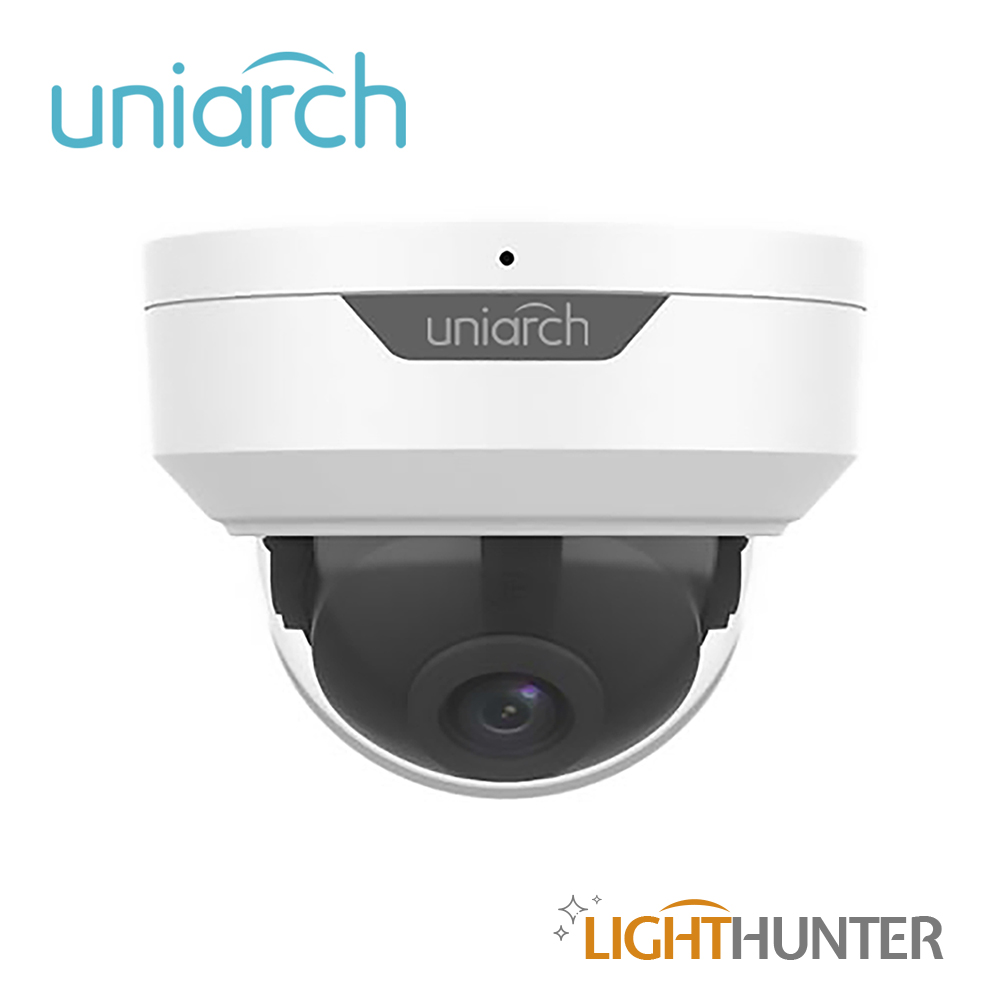 Imagen de CAMARA ANALOGICA LIGHTHUNTER DOMO  UNIARCH UAC-D122-AF28M / UAC-D122-AF28M-H  / 2MP / AHD/TVI/CVI/CVBS / LENTE FIJO 2.8 MM / 12 VCD / IP67 / IR 20M / DWDR  / MENU OSD / MIC INCLUIDO / DEFOG / 3 AXIS / INTERIOR / EXTERIOR / METALICA