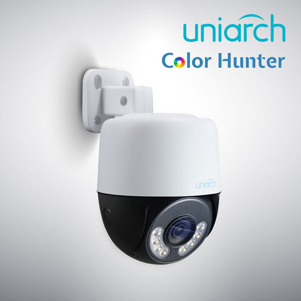 Imagen de CAMARA HD PT UNIARCH COLORHUNTER UAC-P112-AF40-W / 2MP / TVI/AHD/CVI: 1080P@25fps / LENTE-4MM / DWDR / LUZ-BLANCA30M / MICROFONO-INTEGRADO / PANEO+TILDEO-0-345GRADOS / PLASTICA / IP66 / 12 VCD