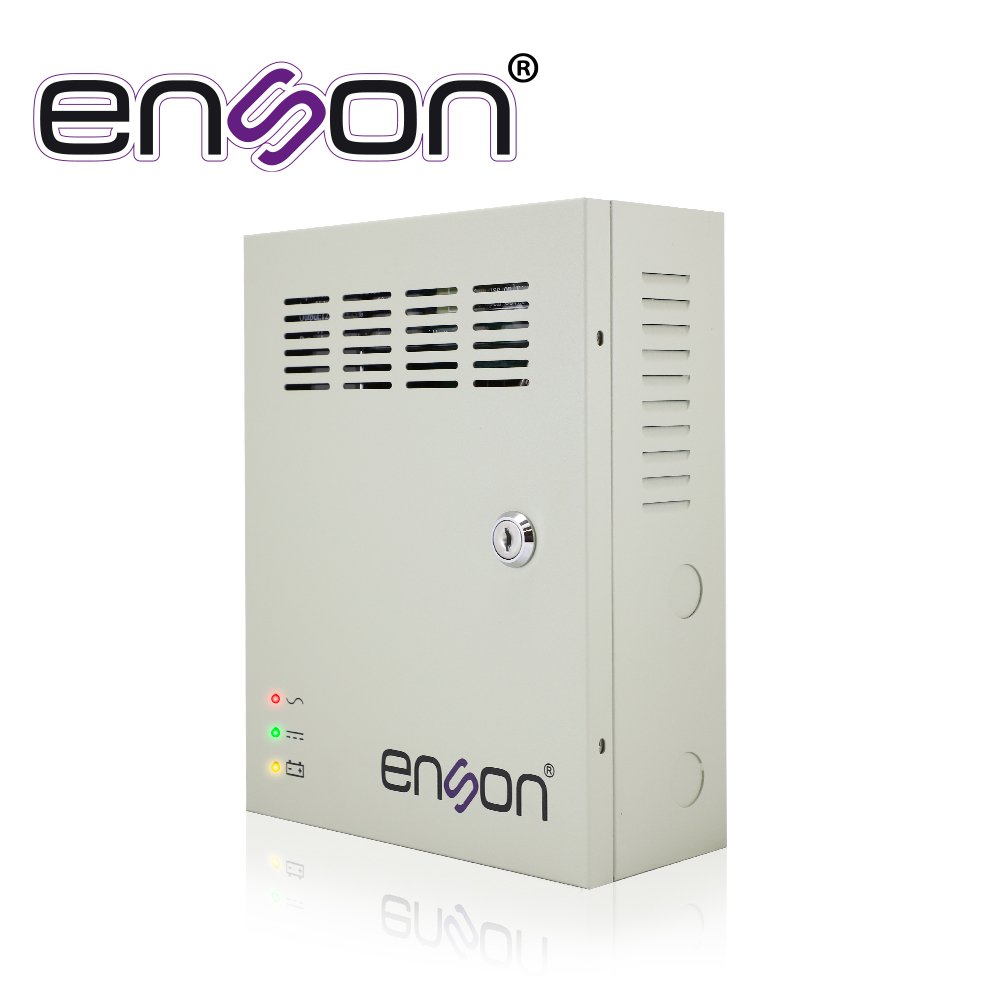 Imagen de FUENTE DE PODER TIPO CAJA ENSON PSB-1209BACKUP 12VDC 5A 9 CANALES DE 0.55A CADA UNO Y SOPORTE DE BATERIA DE RESPALDO (NO INCLUYE BATERIA) IDEAL PARA CCTV Y CONTROL DE ACCESO, BATERIAS COMPATIBLES BT412/BT712/BT912