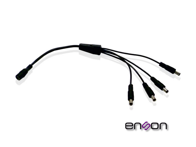 Imagen de DISTRIBUIDOR TIPO PULPO ENSON ENS-DC14 DE 1 A 4 CANALES IDEAL PARA ALIMENTACION DE CAMARAS DE CCTV