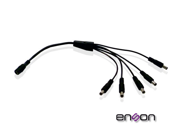 Imagen de DISTRIBUIDOR TIPO PULPO ENSON ENS-DC15 DE 1 A 5 CANALES IDEAL PARA ALIMENTACION DE CAMARAS DE CCTV