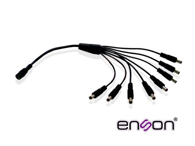 Imagen de DISTRIBUIDOR TIPO PULPO ENSON ENS-DC18 DE 1 A 8 CANALES IDEAL PARA ALIMENTACION DE CAMARAS DE CCTV