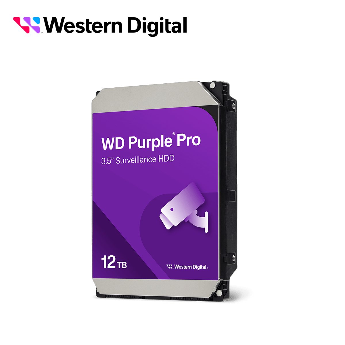 Imagen de DISCO DURO DD 12TB SATA WD PURPLE PRO WD122PURP 24/7 OPTIMIZADO PARA VIDEOVIGILANCIA SATA III 6GB/S 7200 RPM WD PRO CACHE 512MB COMPATIBLE CON NAS QNAP