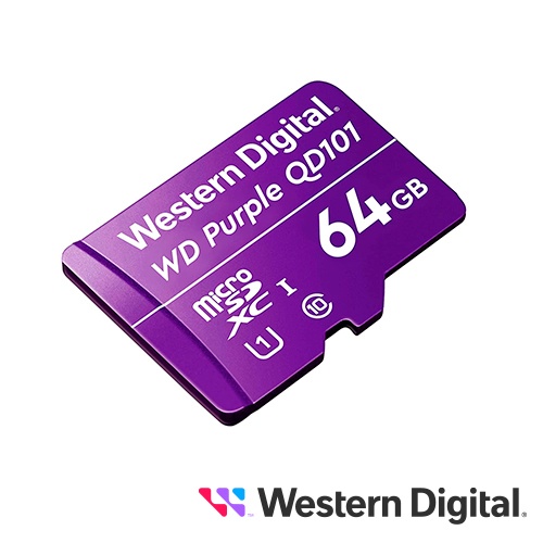 Imagen de TARJETA MEMORIA MICRO SDXC WD PURPLE 64GB WDD064G1P0C OPTIMIZADA PARA VIDEOVIGILANCIA ESPECIAL CAMARAS IP Y DVR MOVIL