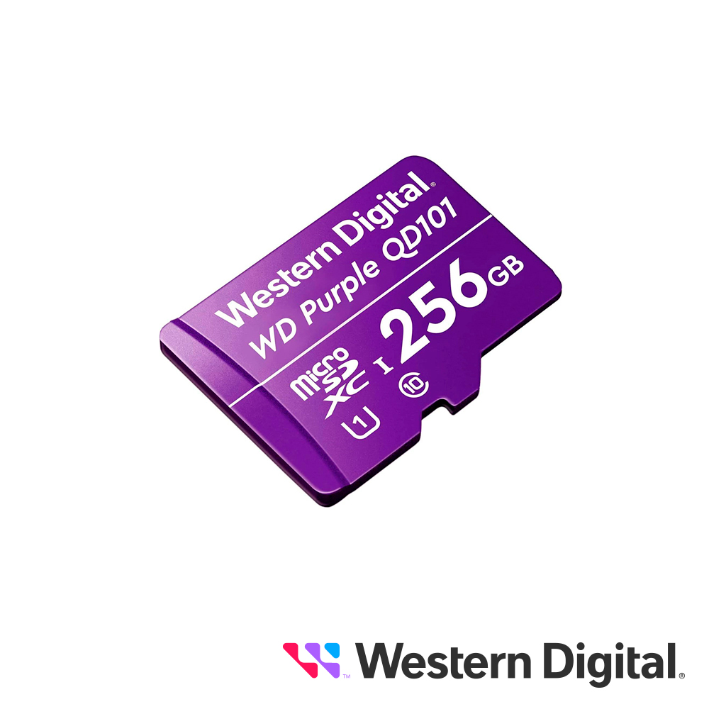 Imagen de TARJETA MEMORIA MICRO SDXC WD PURPLE 256GB WDD0256G1P0C OPTIMIZADA PARA VIDEOVIGILANCIA ESPECIAL CAMARAS IP Y DVR MOVIL