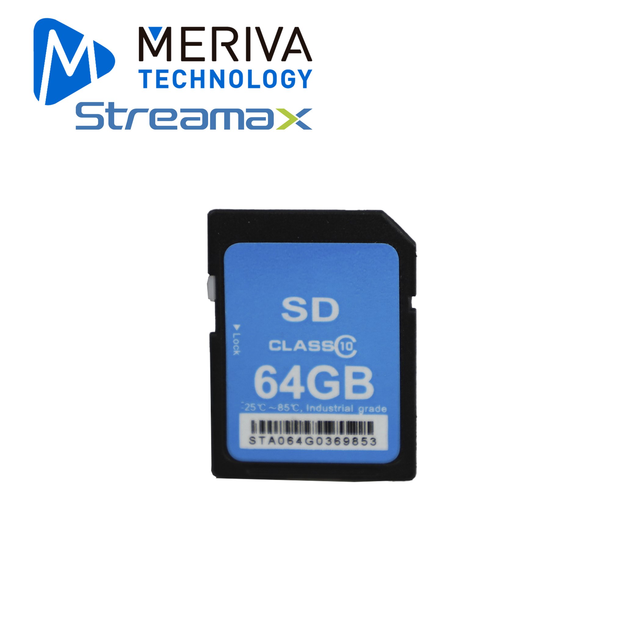Imagen de TARJETA SD 64GB MERIVA STREAMAX MSD64GB / PARA DVRS MOVILES