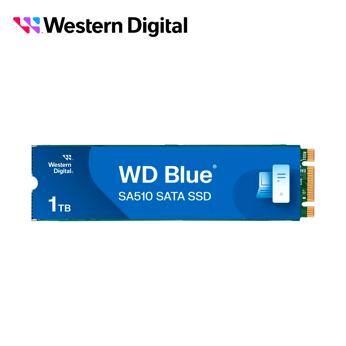 Imagen de UNIDAD DE ESTADO SOLIDO SSD 1TB WESTERN DIGITAL WDS100T3B0B SERIE BLUE SATA III M.2 SA510 COMPATIBLE CON DVR MOVIL MERIVA STREAMAX M1N 2.0