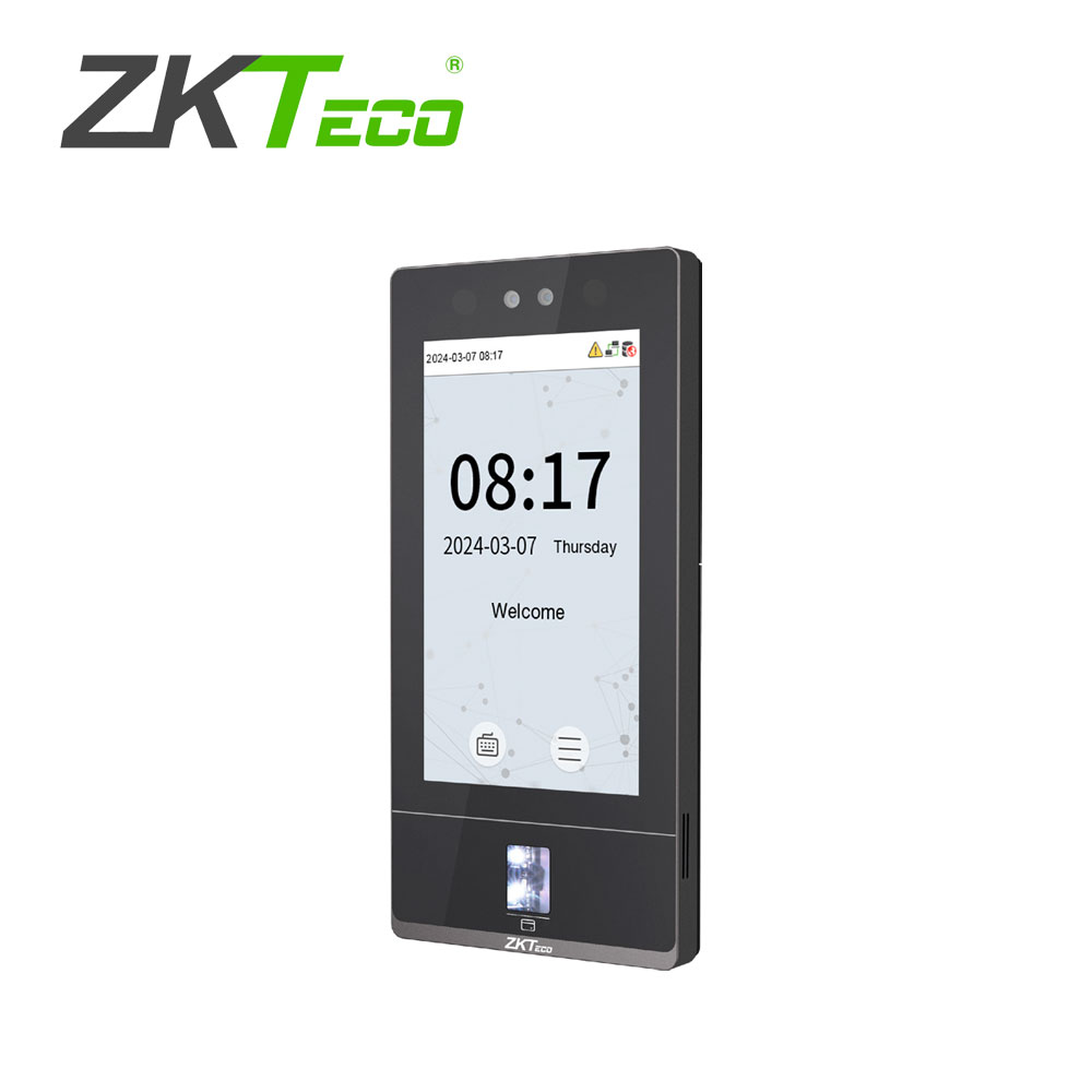 Imagen de TERMINAL MULTIBIOMETRICA DE CONTROL DE ACCESO ZKTECO MODELO SENSEFACE 7A INCORPORA LA ULTIMA TECNOLOGIA DE AUTENTICACION FACIAL Y HUELLA DACTILAR EN CRISTAL CAPACIDAD DE 10,000 ROSTROS, 10,000 HUELLAS, 50,000 TARJETAS DE 125KHZ, 300,000 EVENTOS COMUNICACION Wi-Fi 2.4 GHz & TCP/IP SE PUEDE ELEGIR SI TRABAJA COMO ASISTENCIA O COMO ACCESO, COMPATIBLE CON  ZKBIO ZLINK SOLUCION SIN COSTO EN LA NUBE.
