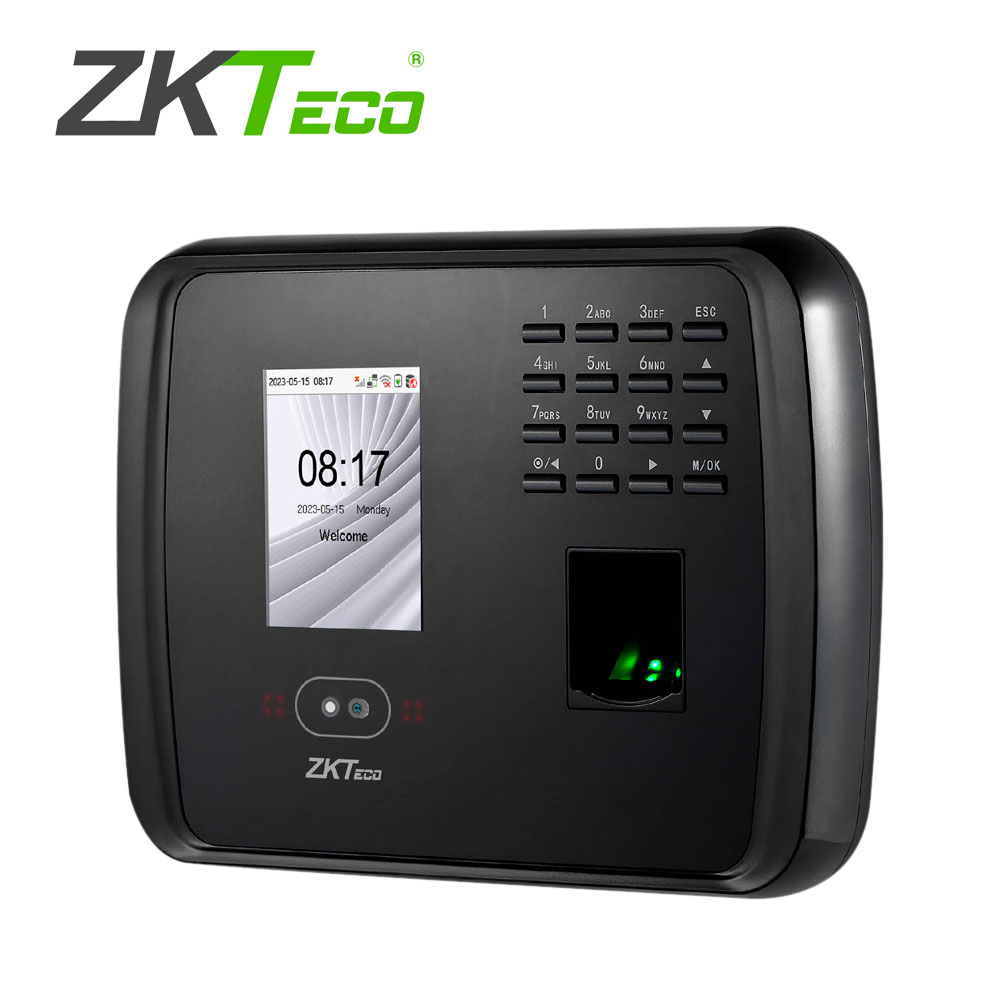 Imagen de TERMINAL MULTIBIOMETRICA PARA GESTION DE ASISTENCIA ZKTECO MODELO MB460ID PLUS CON MULTIVERIFICACION Y  BATERIA DE RESPALDO INCLUIDA  SUS CAPACIDADES 1,500 ROSTROS, 2,000 HUELLAS, 2,000 TARJETAS DE 125 KHZ 100,000 EVENTOS, SALIDA DE RELEVADOR QUE PERMITE APERTURAR UNA PUERTA COMUNICACION TCP/IP FUNCION ADMS COMPATIBLE CON BIOTIME PRO Y BIOTIME CLOUD
