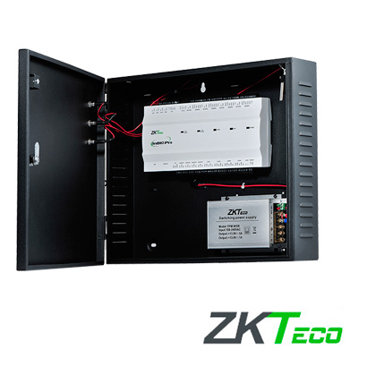 Imagen de PANEL DE CONTROL DE ACCESO AVANZADO GREENLABEL ZKTECO INBIO460PROBOX KIT GABINETE Y FUENTE 4PUERTAS/8LECTORAS/20,000HUELLAS/60,000TARJETAS/100,00 REGISTROS TCPIP/RS485/ 4INAUX/4OUTAUX COMPATIBLECONLECTORASKR502E/KR502E RS/KR503E/FR1200/FR1300/FR1500/FR1500-WP COMPATIBLESOFTWAREZKBIOSECURITYMODULOACCESO INTERIOR