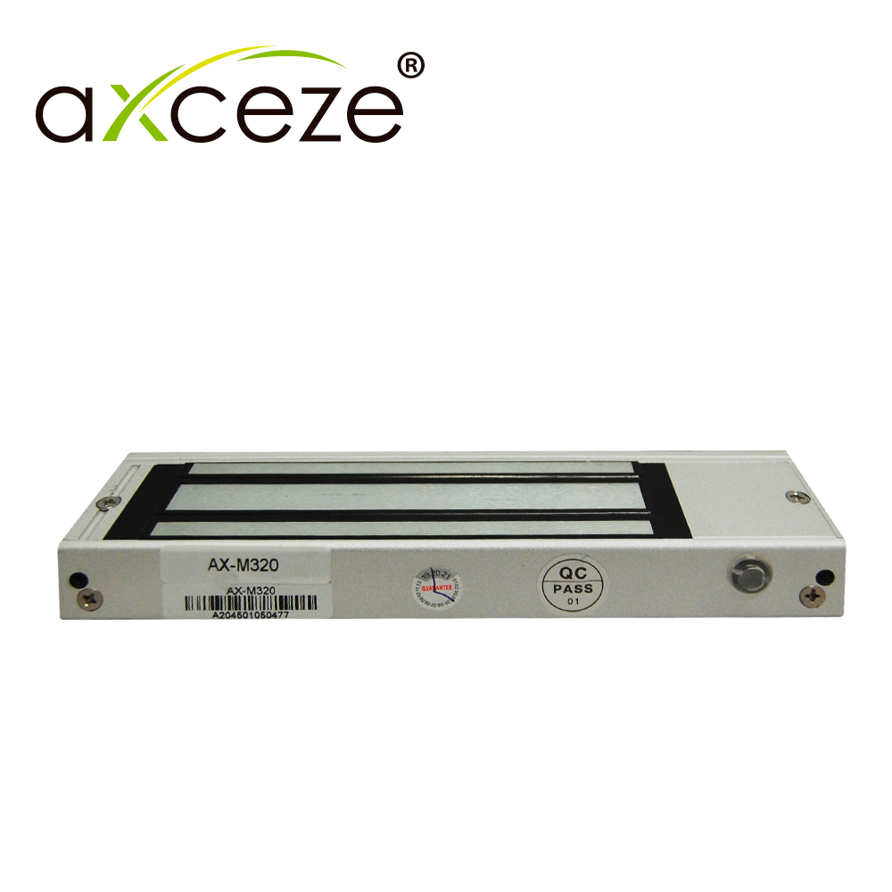 Imagen de CHAPA MAGNETICA AXCEZE AX-M320 EJERCE UNA FUERZA DE SUJECION DE 300 LIBRAS (158KG) FABRICADO EN ALUMINIO DIMENSIONES 20.5 X 170 X 37 MM IDEAL PARA PUERTAS ABATIBLES DE MADERA O ALUMINIO