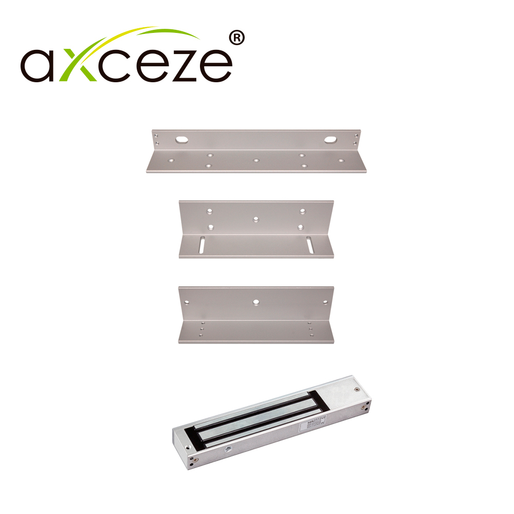 Imagen de ML620 KIT CON 1x CHAPA MAGNETICA AX-M620L + 1x BRACKET TIPO ZL AX-M620ZL PARA PUERTA DE MADERA O METAL CON MARCO