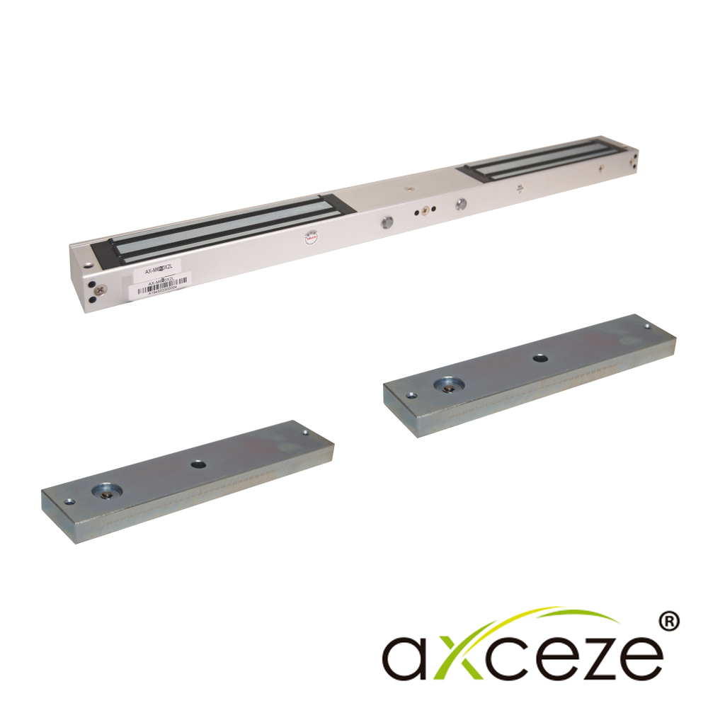 Imagen de CHAPA MAGNETICA AXCEZE MODELO AX-M620X2L ELECTROIMAN DOBLE, CADA IMAN TIENE FUERZA DE 600 LIBRAS COMPATIBLE CON ACCESORIOS M620
