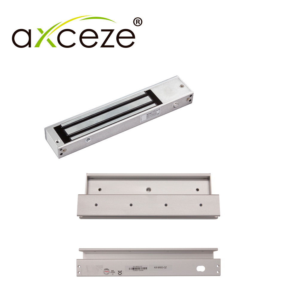 Imagen de MGZ620 KIT CON 1x CHAPA MAGNETICA AX-M620T + 1x BRACKET TIPO GZ AX-M620-GZ PARA PUERTA DE VIDRIO/TEMPORIZADOR