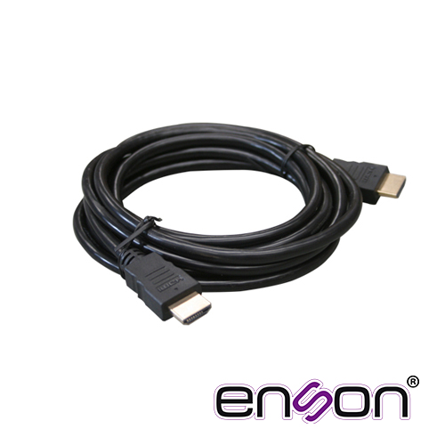 Imagen de CABLE DE VIDEO HDMI ENSON ENS-HDMICB1M 1MT MACHO-MACHO VERSION 1.2 RECOMENDADO PARA SISTEMAS DE VIDEO VIGILANCIA