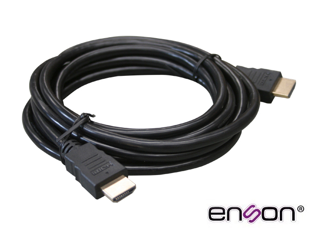 Imagen de CABLE DE VIDEO HDMI ENSON ENS-HDMICB3M 3MT MACHO-MACHO VERSION 1.2 RECOMENDADO PARA SISTEMAS DE VIDEO VIGILANCIA