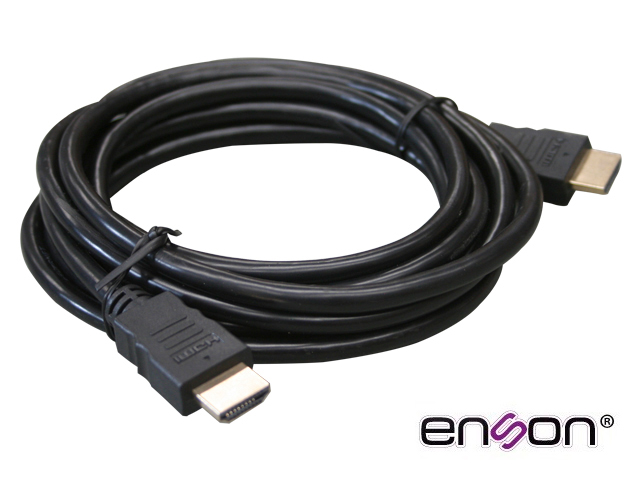 Imagen de CABLE DE VIDEO HDMI ENSON ENS-HDMICB5M 5MT MACHO-MACHO VERSION 1.2 RECOMENDADO PARA SISTEMAS DE VIDEO VIGILANCIA