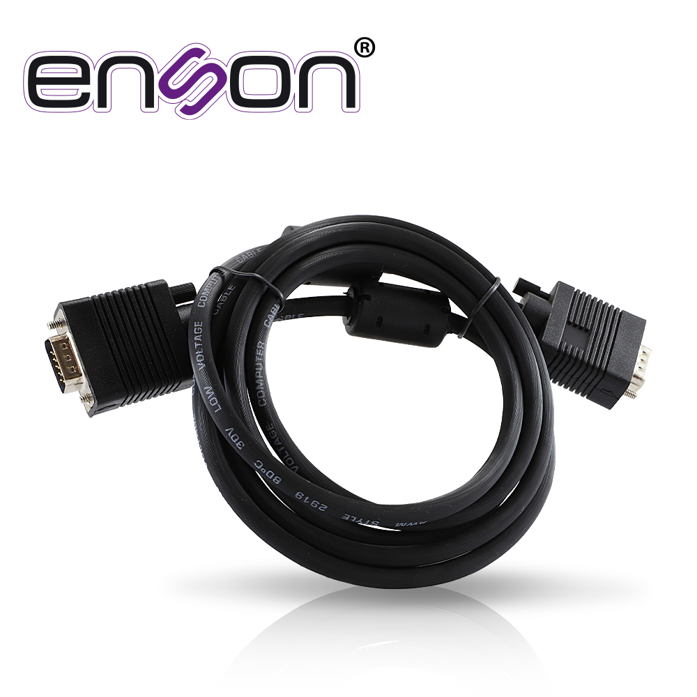 Imagen de CABLE DE VIDEO VGA ENSON ENS-VGACB2 1.8MT MACHO-MACHO RECOMENDADO PARA SISTEMAS DE VIDEO VIGILANCIA