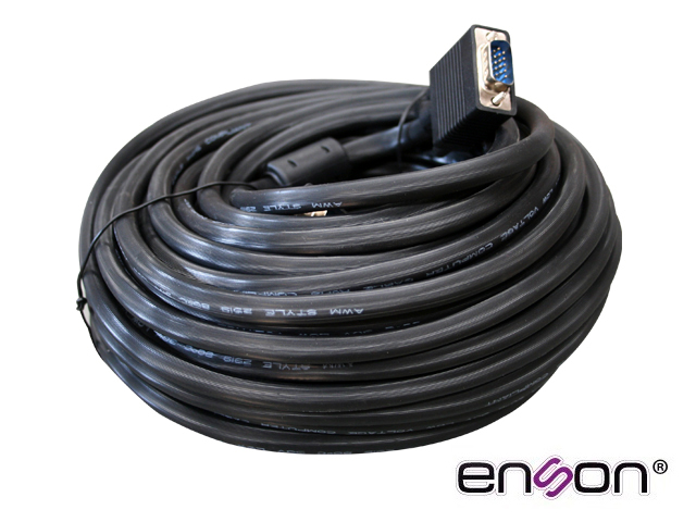 Imagen de CABLE DE VIDEO VGA ENSON ENS-VGACB2 20MT MACHO-MACHO RECOMENDADO PARA SISTEMAS DE VIDEO VIGILANCIA