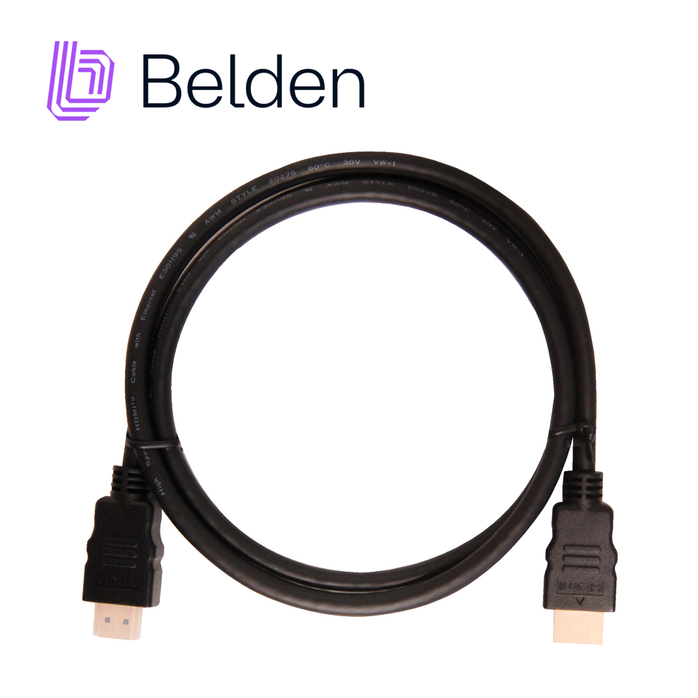 Imagen de CABLE HDMI BELDEN HDE001MB / ALTA VELOCIDAD / NEGRO / 4K / 1 METRO