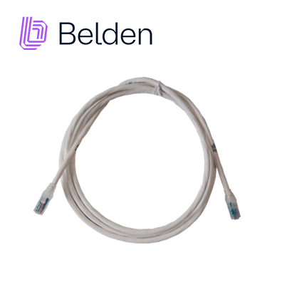 Imagen de PATCH CORD UTP CAT6A BELDEN CA21109007 / INTERIOR / BLANCO / 4 PARES / 24 AWG / FORRO PVC / CMR / 7 PIES 2.1 METROS