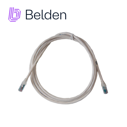 Imagen de PATCH CORD UTP CAT6A BELDEN CA21109010 / INTERIOR / BLANCO / 4 PARES / 24 AWG / FORRO PVC / CMR / 10 PIES 3 METROS