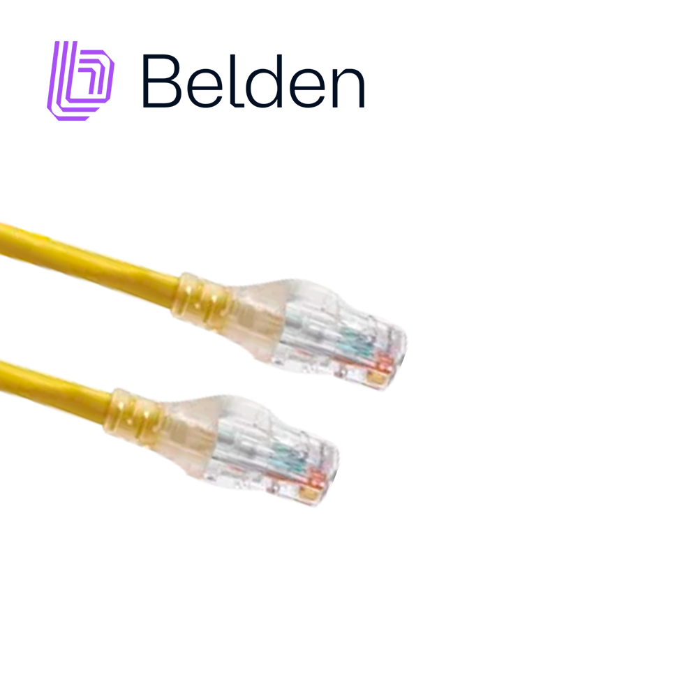 Imagen de PATCHCORD UTP CAT6A BELDEN CA21104004 FORRO PVC AMARILLO CMR-RISER 4 PARES CALIBRE CONDUCTOR 24 AWG 100% COBRE USO INTERIOR ESQUEMA DE CABLEADO T568A/B-T568A/B PARTES RELACIONADAS:CONECTORES MODULARES CAT6A PATCH PANEL CAT6A LONGITUD 4 PIES 1.2 METROS
