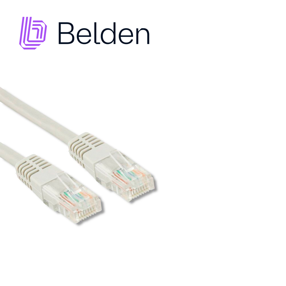 Imagen de PATCH CORD DIAMETRO REDUCIDO UTP CAT6+ BELDEN C6D1109004 / INTERIOR / BLANCO / 4 PARES / 28 AWG / FORRO PVC / CMR / 4 PIES 1.2 METROS