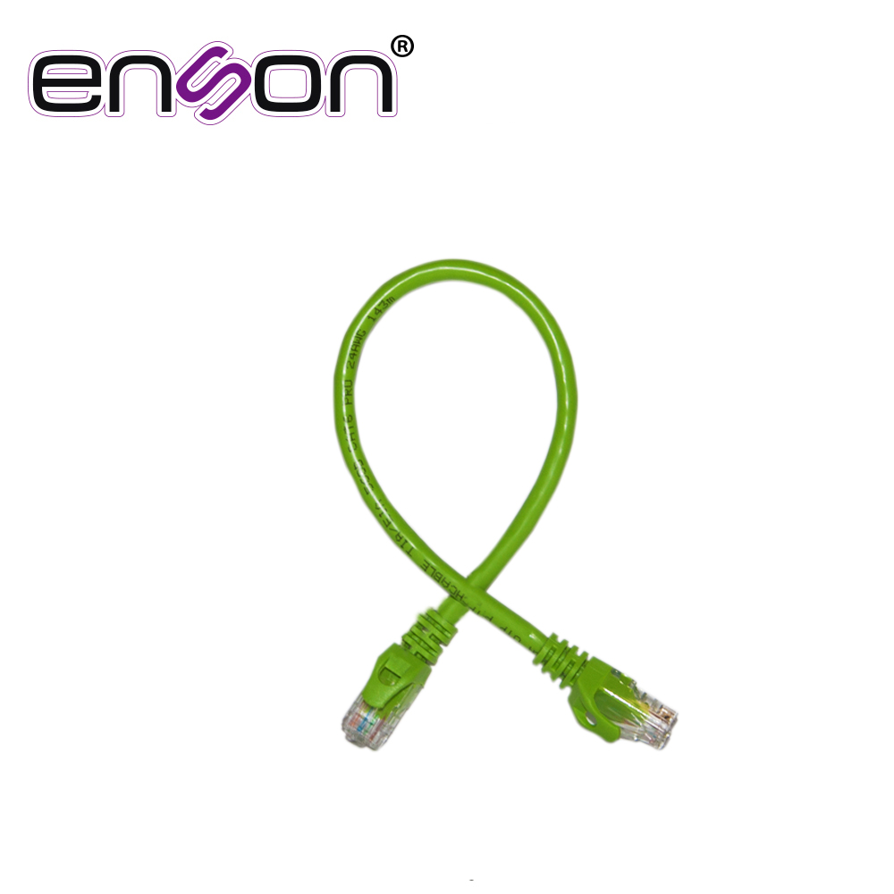 Imagen de PATCHCORD UTP ENSON P6003E CAT6 30CM VERDE SERIE EPRO 100-II 100 POR CIENTO COBRE PARA MEJOR IDENTIFICACION DE SOLUCIONES EN RACKS Y GABINETES