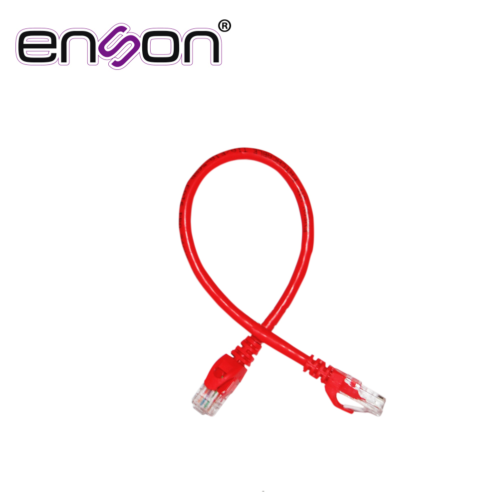 Imagen de PATCHCORD UTP ENSON P6003R CAT6 30CM ROJO SERIE EPRO 100-II 100 POR CIENTO COBRE PARA MEJOR IDENTIFICACION DE SOLUCIONES EN RACKS Y GABINETES
