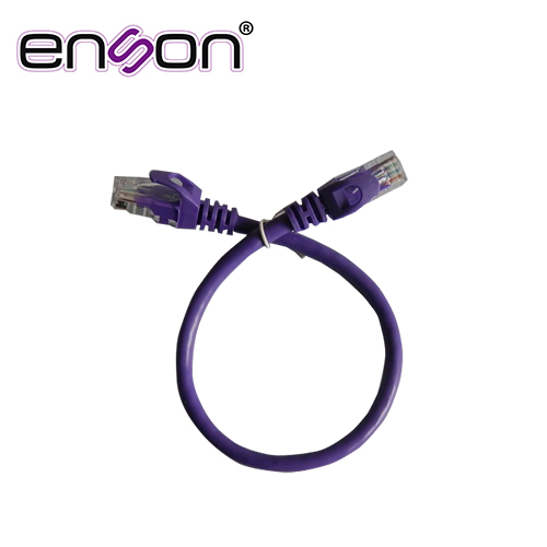 Imagen de PATCHCORD UTP ENSON P6003P CAT6 30CM MORADO SERIE EPRO 100-II 100 POR CIENTO COBRE PARA MEJOR IDENTIFICACION DE SOLUCIONES EN RACKS Y GABINETES