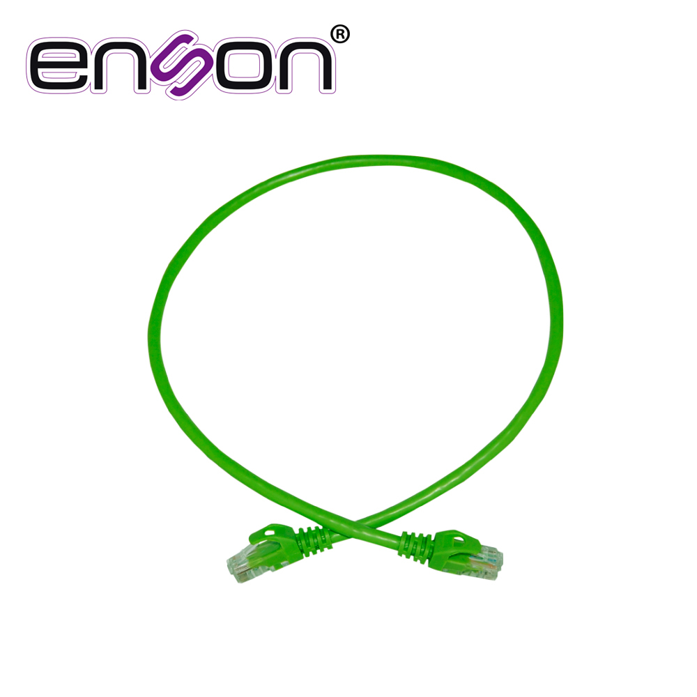 Imagen de PATCHCORD UTP ENSON P6006E CAT6 60CM VERDE SERIE EPRO 100-II 100 POR CIENTO COBRE PARA MEJOR IDENTIFICACION DE SOLUCIONES EN RACKS Y GABINETES