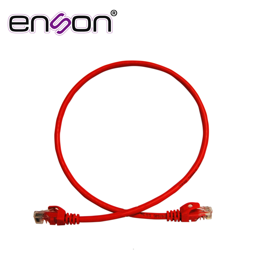 Imagen de PATCHCORD UTP ENSON P6006R CAT6 60CM ROJO SERIE EPRO 100-II 100 POR CIENTO COBRE PARA MEJOR IDENTIFICACION DE SOLUCIONES EN RACKS Y GABINETES
