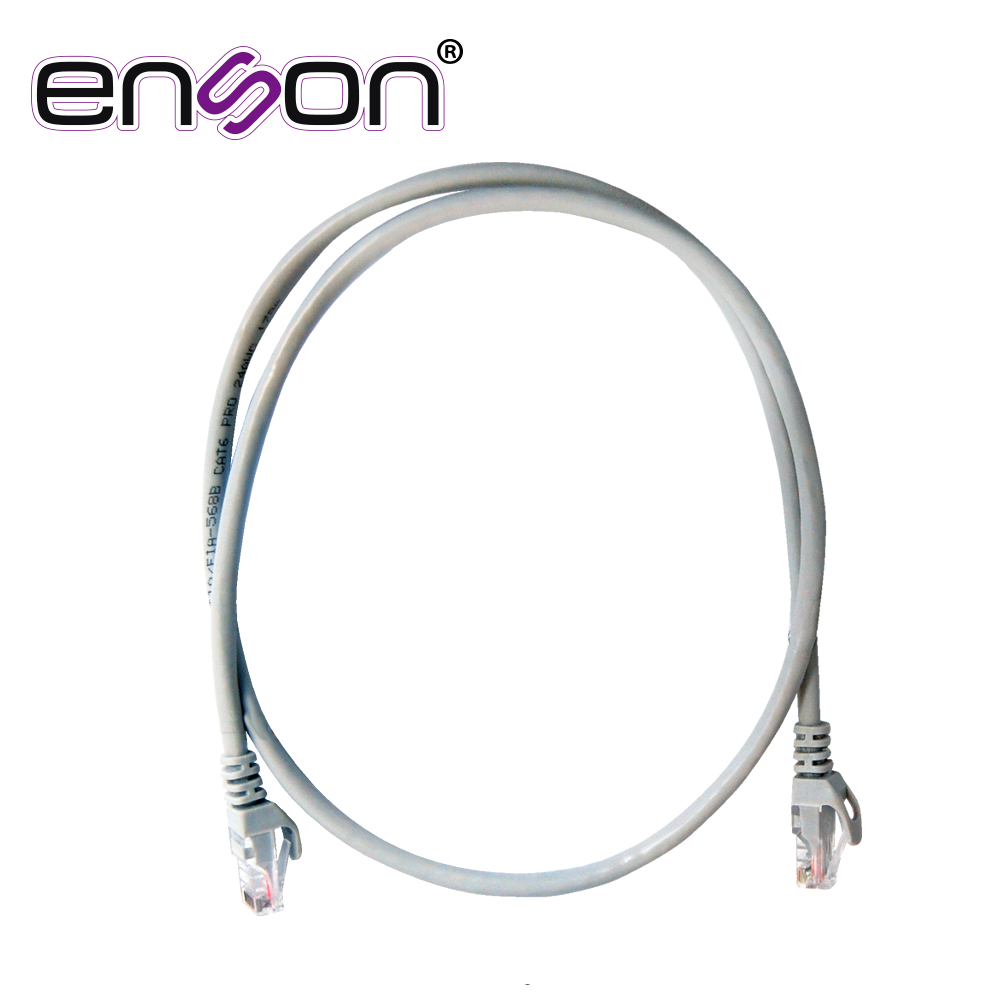 Imagen de PATCHCORD UTP ENSON P6009G CAT6 90CM GRIS SERIE EPRO 100-II 100 POR CIENTO COBRE PARA MEJOR IDENTIFICACION DE SOLUCIONES EN RACKS Y GABINETES