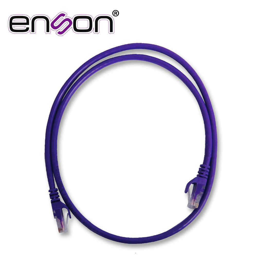 Imagen de PATCHCORD UTP ENSON P6009P CAT6 90CM MORADO SERIE EPRO 100-II 100 POR CIENTO COBRE PARA MEJOR IDENTIFICACION DE SOLUCIONES EN RACKS Y GABINETES