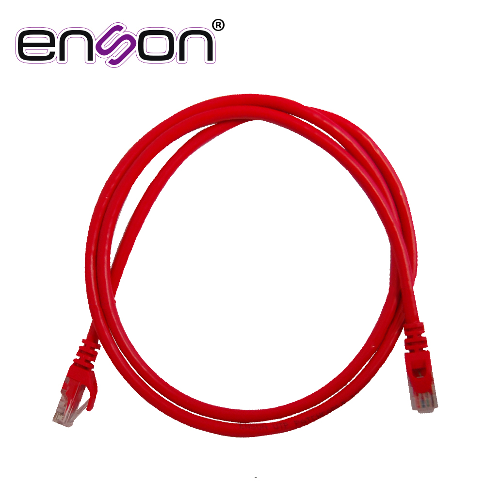 Imagen de PATCHCORD UTP ENSON P6012R CAT6 120CM ROJO SERIE EPRO 100-II 100 POR CIENTO COBRE PARA MEJOR IDENTIFICACION DE SOLUCIONES EN RACKS Y GABINETES