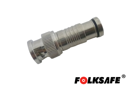 Imagen de CONECTOR FOLKSAFE RG59 COMPRESION BNC MACHO, DISEÑADO PARA RÁPIDA CONEXIÓN, REQUIERE PINZA PARA COMPRESION CBAH1ALT01, UTILIZAR CABLE COAXIAL RG59, MEDIDAS DEL CONECTOR 14.5 X 42 MM