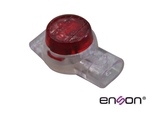 Imagen de CONECTOR UR DE 1.67MM ENSON ENS-CUR167 DISEÑADO PARA EMPALME DE ALAMBRE TELEFONICO Y UTP, PAQUETE DE 100PZAS