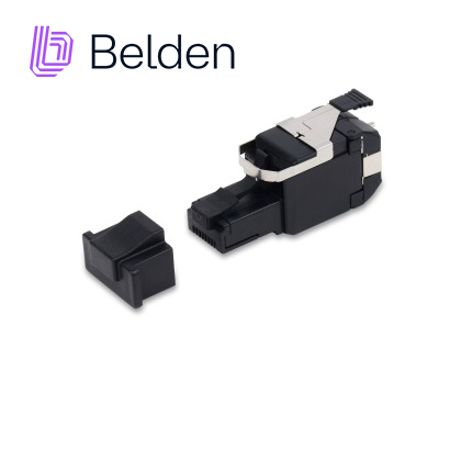 Imagen de PLUG RJ45 UTP REVCONNECT CAT6A BELDEN RVAFPUBK-S1 / NEGRO