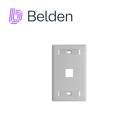 Imagen de PLACA DE PARED (FACEPLATE) BELDEN AX102660 / INTERIOR / BLANCO /1 PUERTO / PIEZA