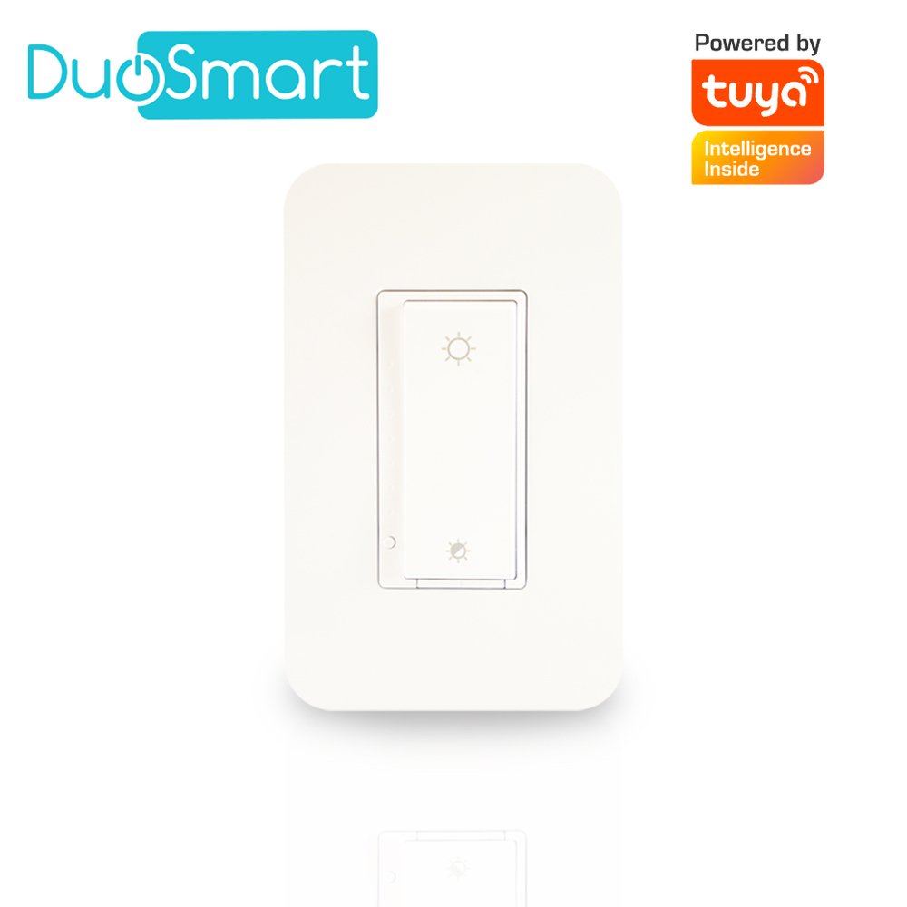 Imagen de SWITCH APAGADOR CON REGULADOR DE INTENSIDAD WIFI 2.4 GHZ DIMMER DUOSMART A50 COMPATIBLE CON ALEXA Y GOOGLE HOME CON TEMPORIZADORES COMPATIBLE CON ESCENAS DE AUTOMATIZACION EN CONJUNTO CON OTROS DISPOSITIVOS