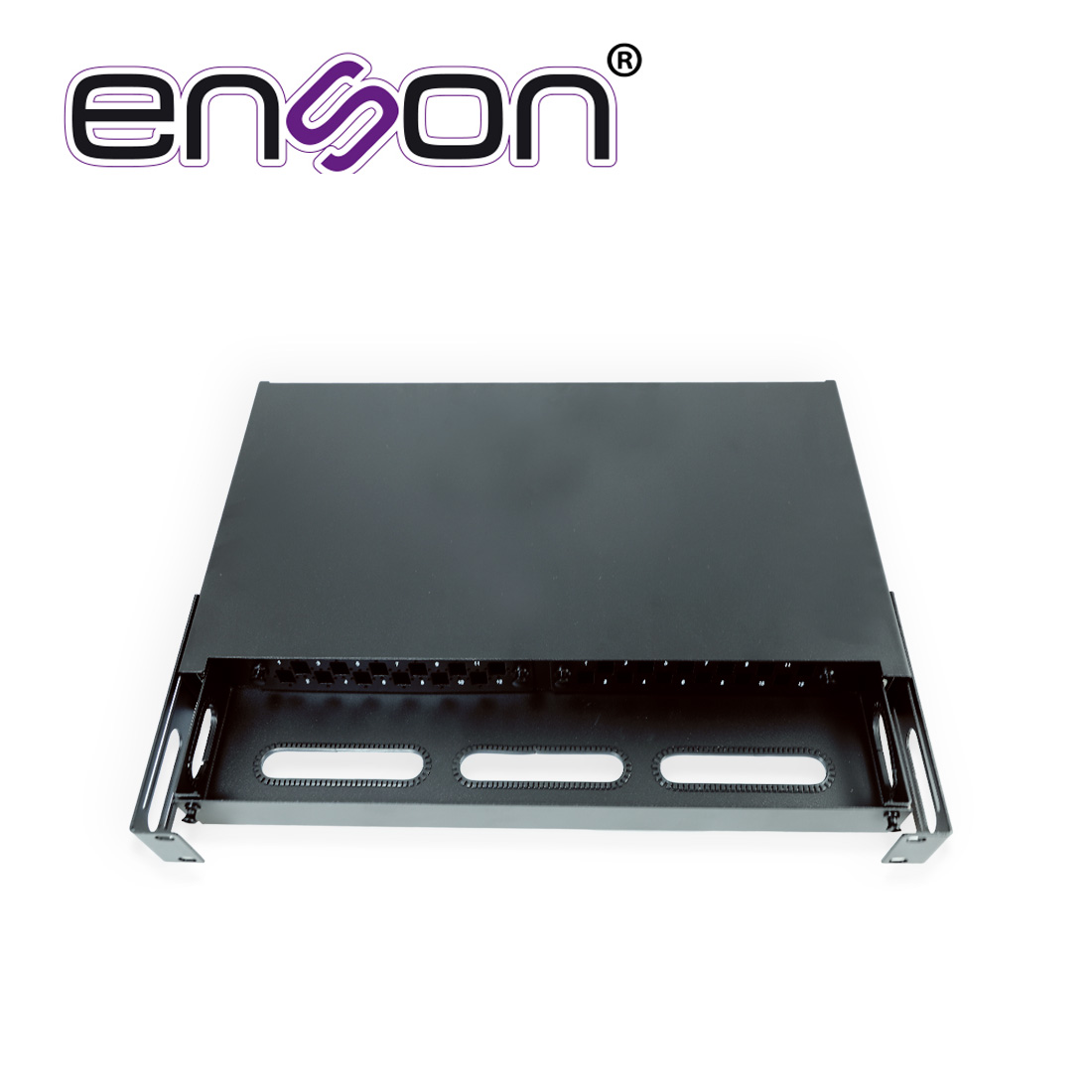 Imagen de CAJA DE DISTRIBUIDOR DE FIBRA OPTICA ENSON ENS-MDF8003 PARA DOS MODULOS COMPATIBLE CON MINI PANEL ENS-PA6LCMM Y ENS-PA12LCMM