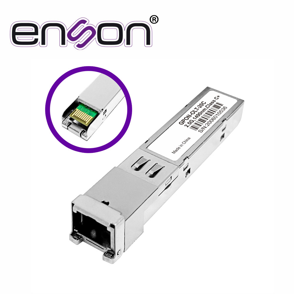 Imagen de MODULO GPON SFP TRANSCEPTOR ENSON ENS-SFPSM/GPON-OLT-20C / 2.5G / 1.25 GBPS ENSON ENS-SFPSM/GPON-OLT-20C MAS / GIGABIT ETHERNET INTERFACE / CONECTOR SC / HASTA 20 KM / CLASE C+