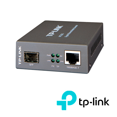 Imagen de CONVERTIDOR DE MEDIOS TP-LINK MC220L / FIBRA 1000BASE-SX/LX/LH A UTP 1000BASE-T / MULTIMODO (850 nm) / MONOMODO (1310 nm)/ DISTANCIA  550 M