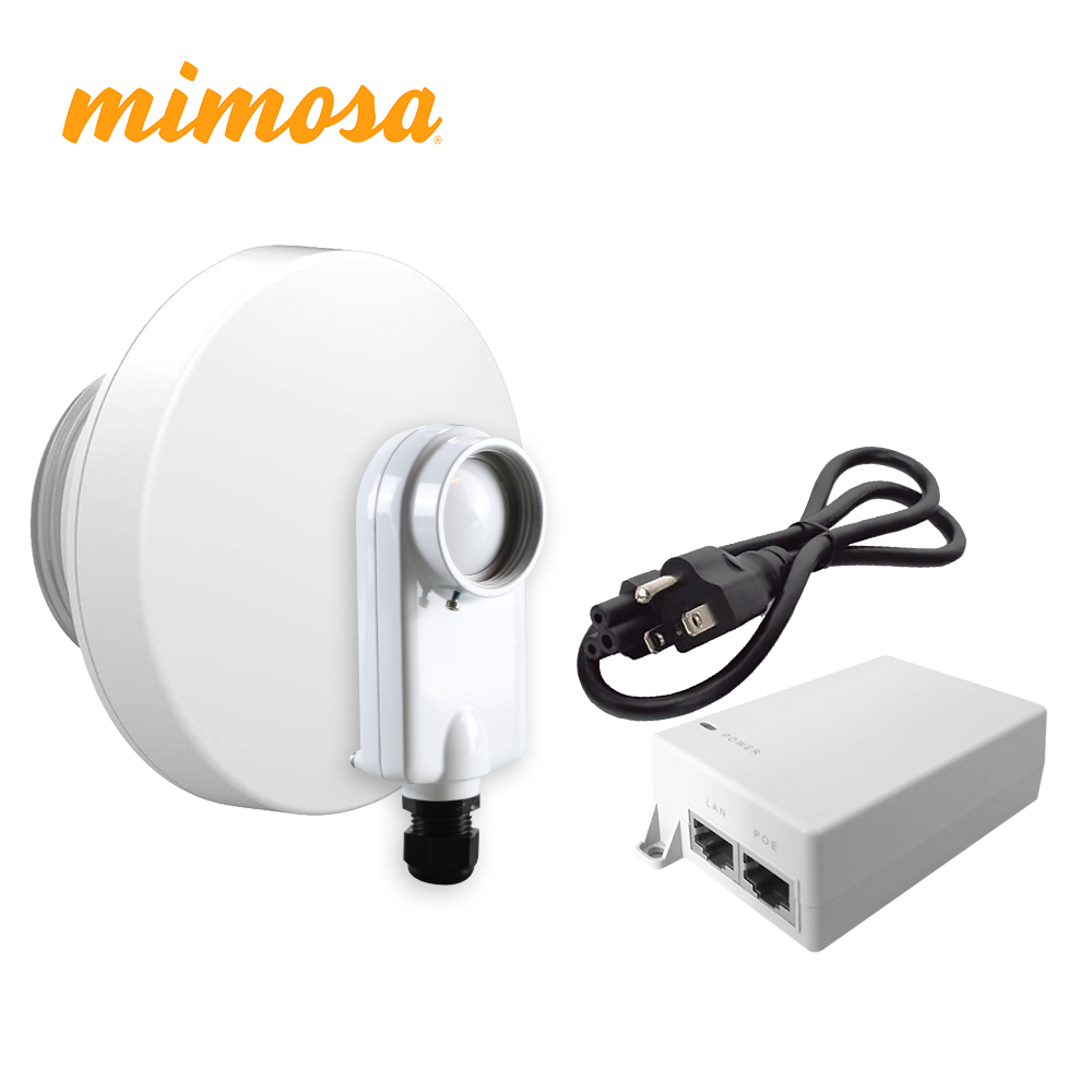 Imagen de PAQUETE C5XN12PAQ INTEGRADO POR RADIO C5X IP67 / ANTENA N5X12 / INYECTOR POE 24V 12W Y CABLE DE CORRIENTE (3 MESES DE GARANTIA)