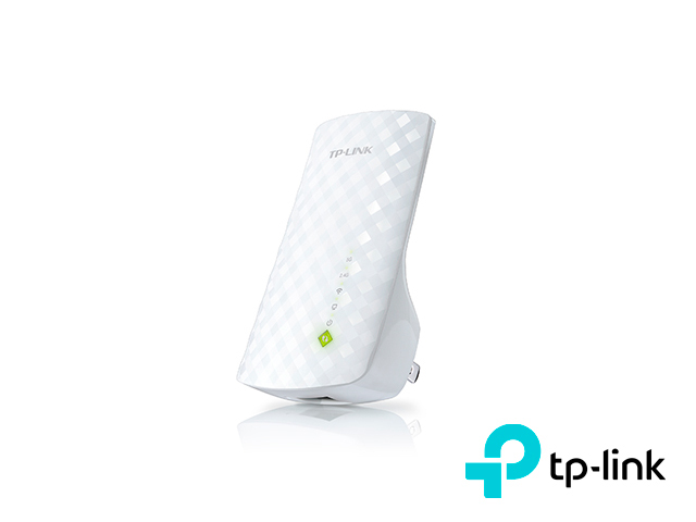 Imagen de REPETIDOR/EXTENSOR INALAMBRICO / TP-LINK RE200 AC750 / 1 PUERTO RJ-45 10/100 MBPS / 3 ANTENAS / 2.4GHZ Y 5GHZ / POTENCIA 20 DBM / CONSUMO DE 6.5W.