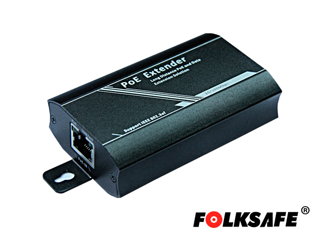 Imagen de EXTENSOR POE+ FOLKSAFE FS-PSE1001-E 802.3AF 100MTS / NO REQUIERE FUENTE DE ALIMENTACIÓN / MÁXIMO 3 EXTENSORES EN CASCADA