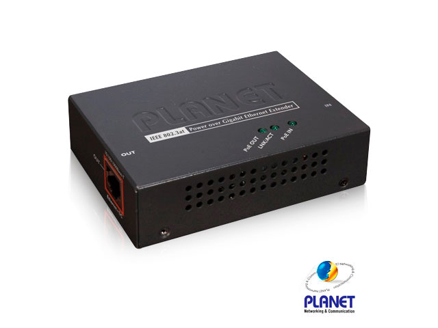 Imagen de EXTENSOR HPOE PLANET POE-E201/ 1 PUERTO ENTRADA RJ45 10/100/1000 MBPS ALIMENTACION POE AF/AT/ 1 PUERTO SALIDA RJ45 10/100/1000 MBPS SUMINISTRA ALIMENTACION POE AF/AT 500 METROS DE DISTANCIA MAXIMA INTERCONECTANDO 4 POE-E201